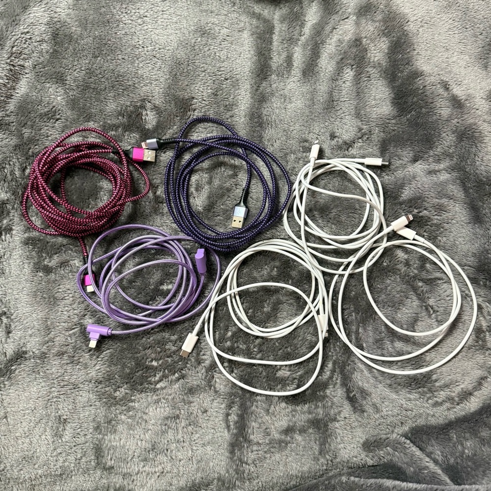 Lot of iPhone Chargers
